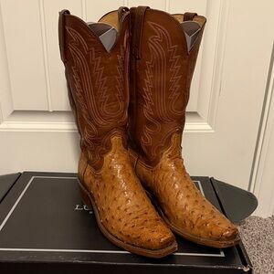 Men's Lucchese Leather Cowboy Boots 8.5ee